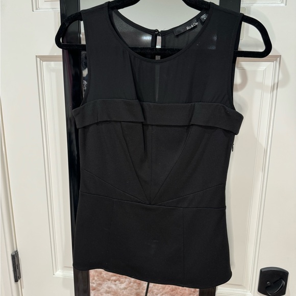 Mesh pedlum tank top black size small - Picture 7 of 8